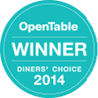Open Table Winner Diners Choice 2014