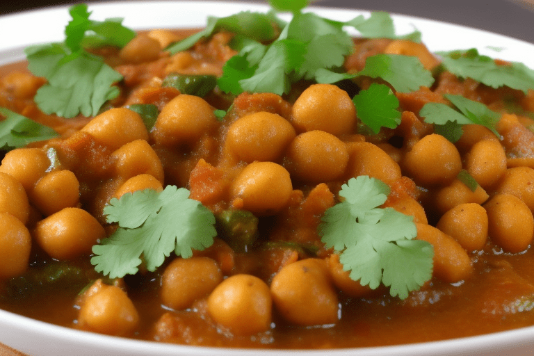 Channa Masala (high protein vegetarian indian curry)