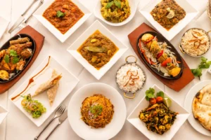 Indian thali platter at The India, Cannon Street London